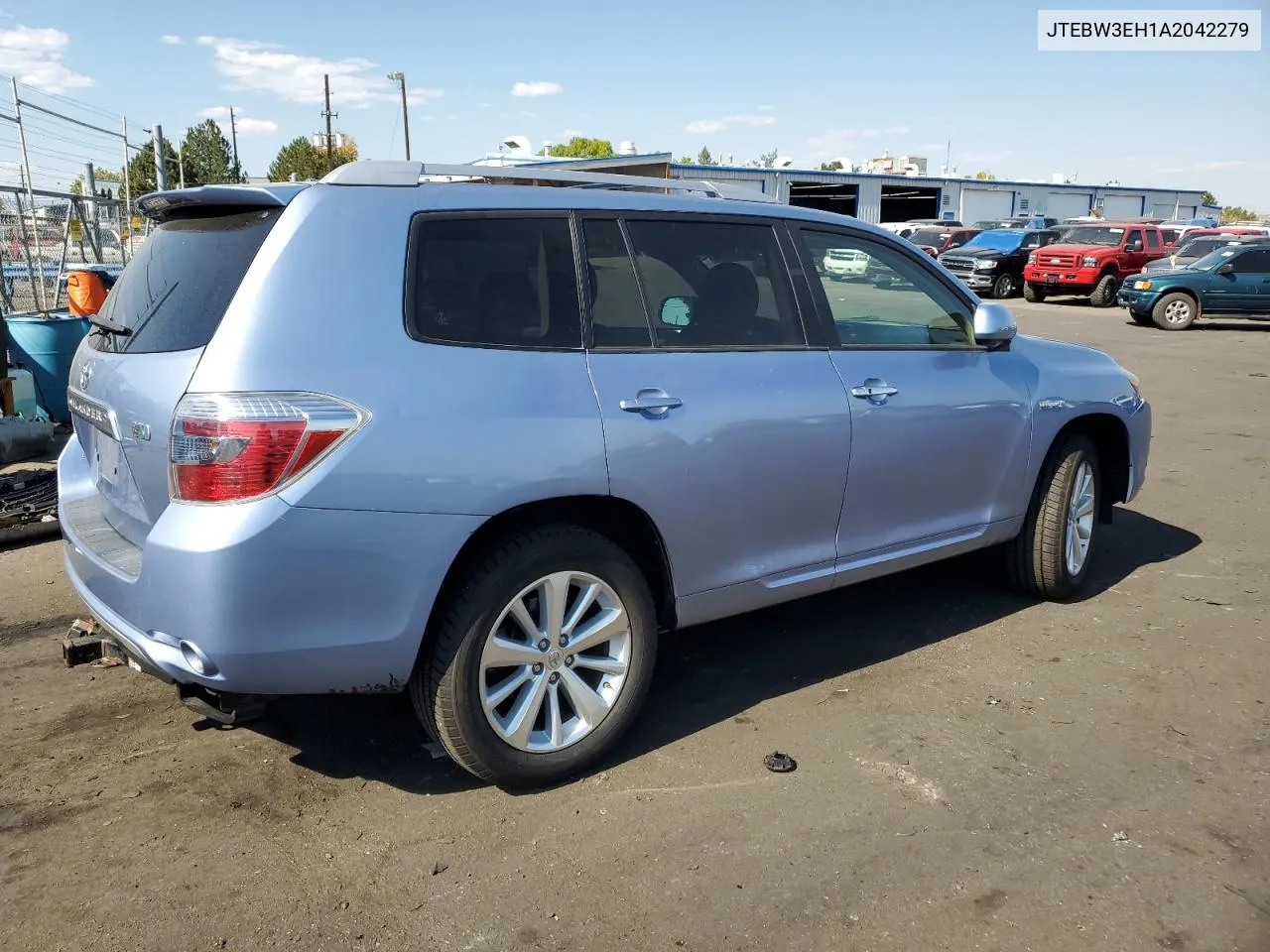 2010 Toyota Highlander Hybrid VIN: JTEBW3EH1A2042279 Lot: 75344574