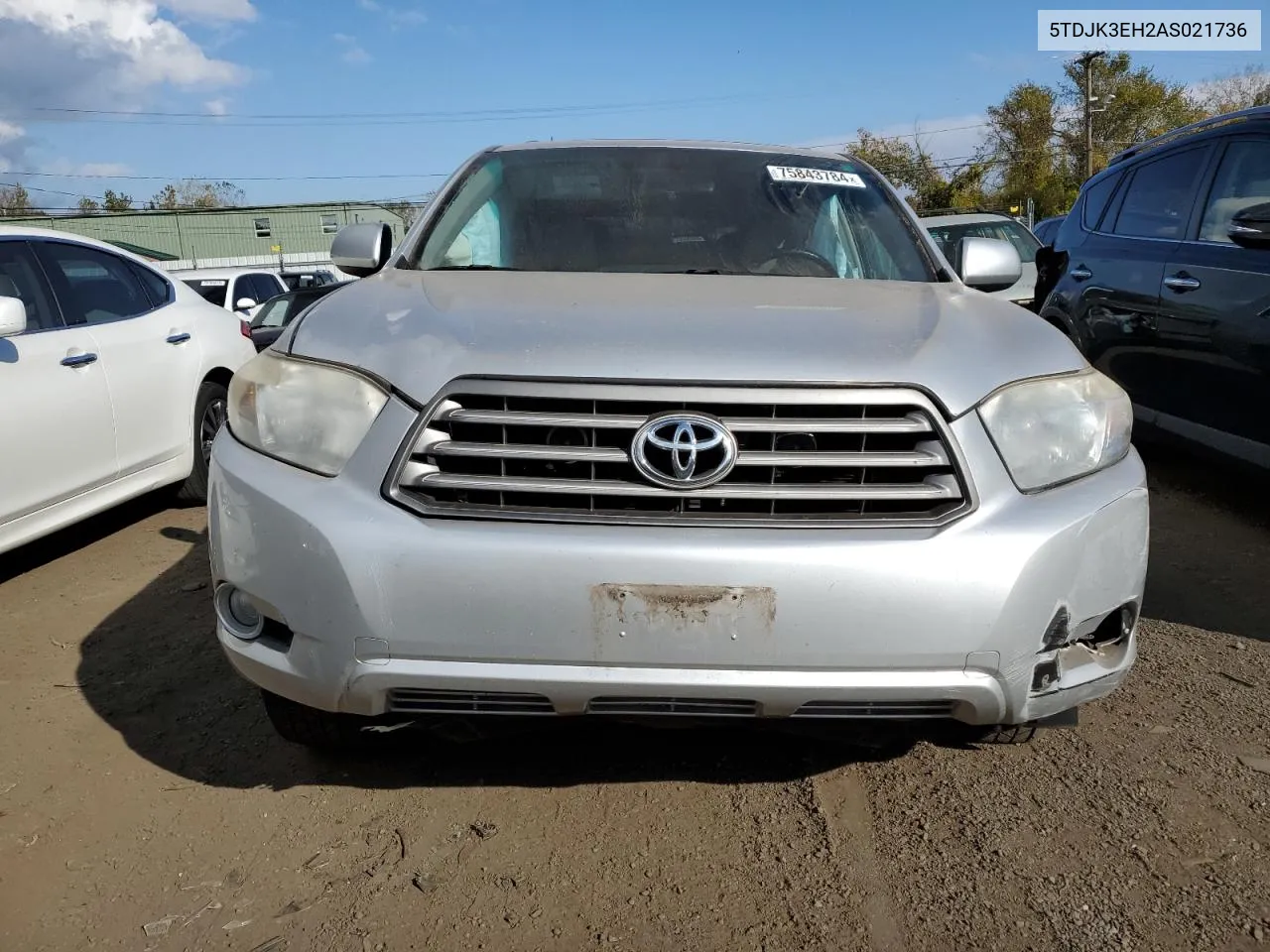 2010 Toyota Highlander Se VIN: 5TDJK3EH2AS021736 Lot: 75843784