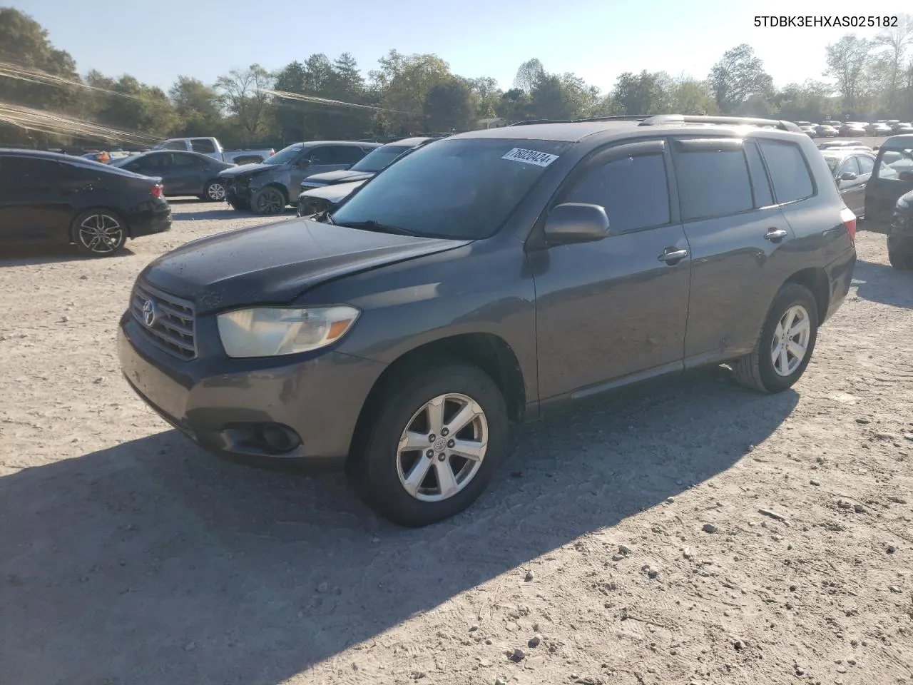 2010 Toyota Highlander VIN: 5TDBK3EHXAS025182 Lot: 76020424