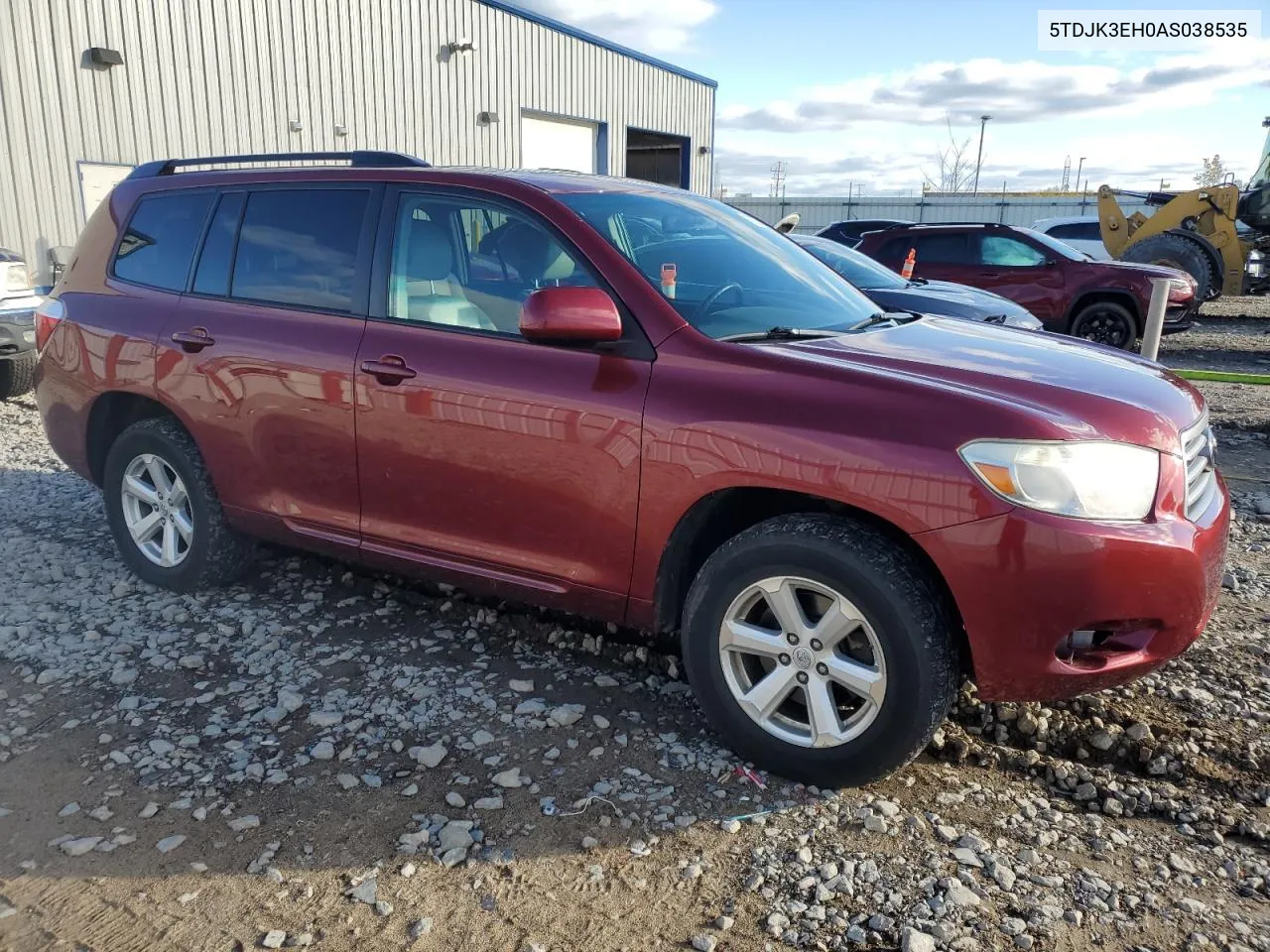 2010 Toyota Highlander Se VIN: 5TDJK3EH0AS038535 Lot: 76321704