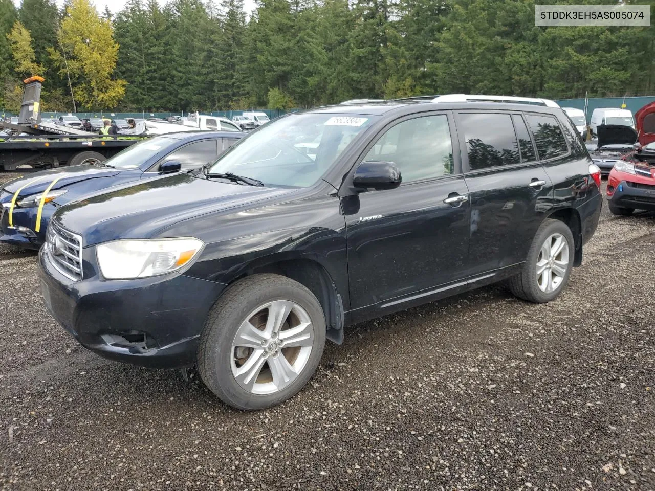 2010 Toyota Highlander Limited VIN: 5TDDK3EH5AS005074 Lot: 76623504