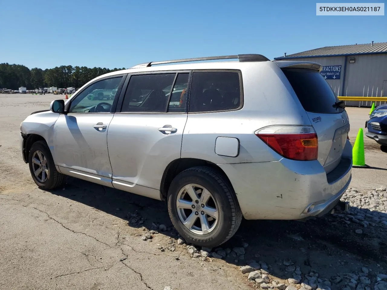 2010 Toyota Highlander Se VIN: 5TDKK3EH0AS021187 Lot: 76702424