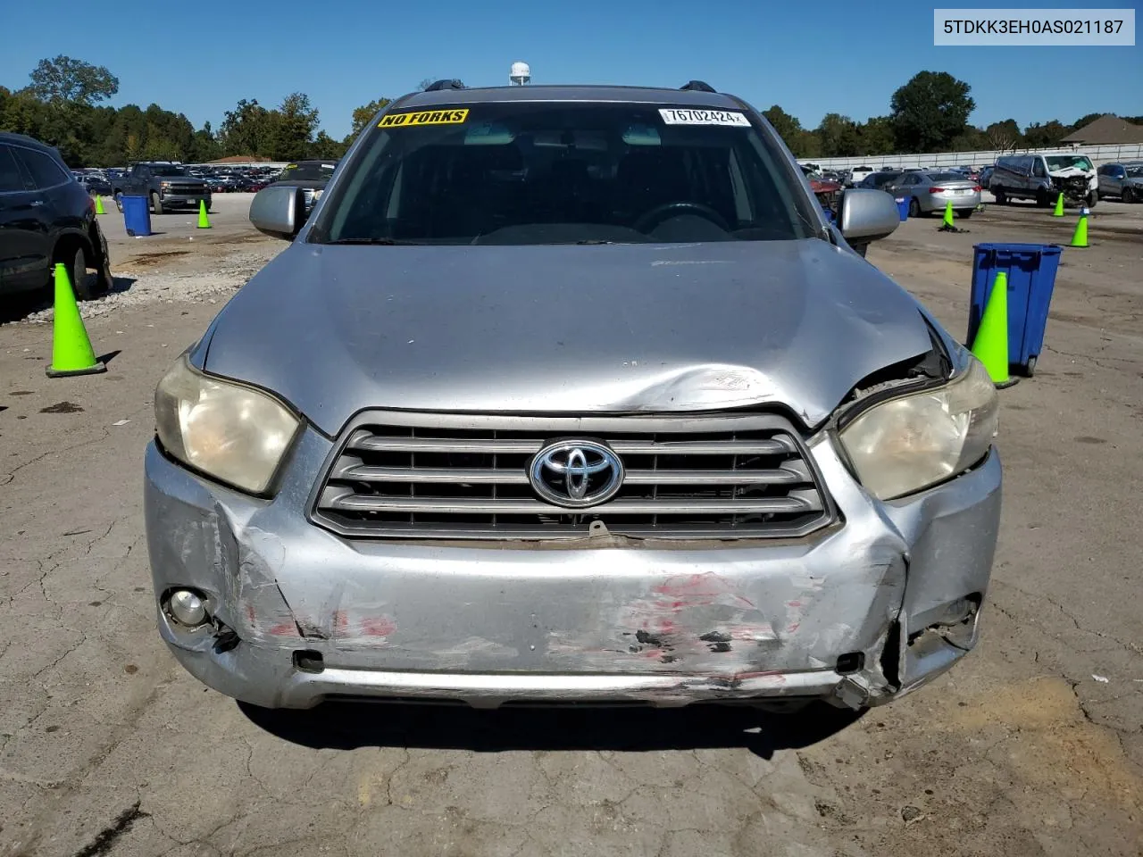 2010 Toyota Highlander Se VIN: 5TDKK3EH0AS021187 Lot: 76702424