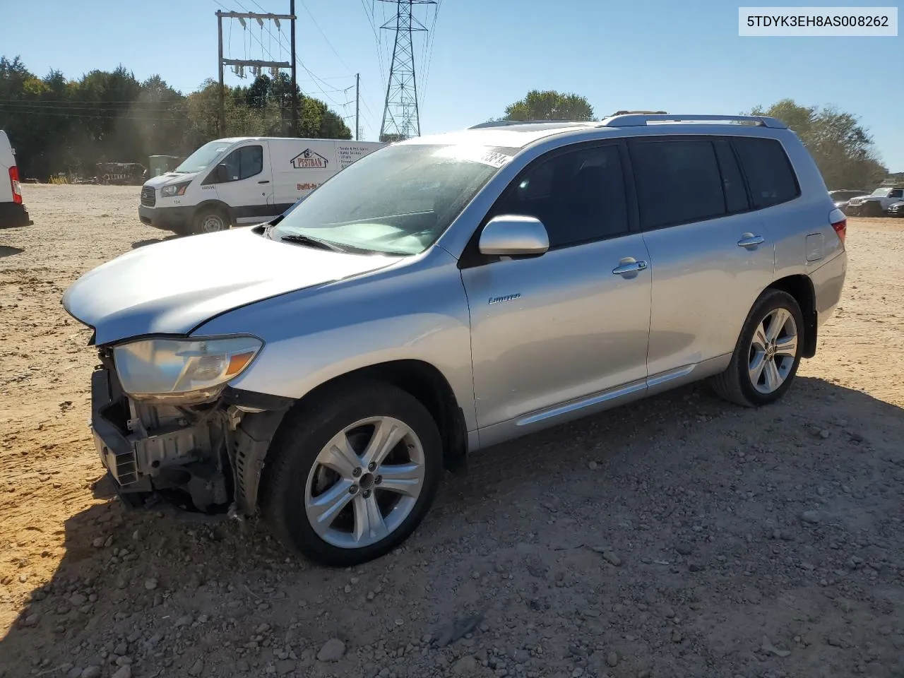 2010 Toyota Highlander Limited VIN: 5TDYK3EH8AS008262 Lot: 76792384