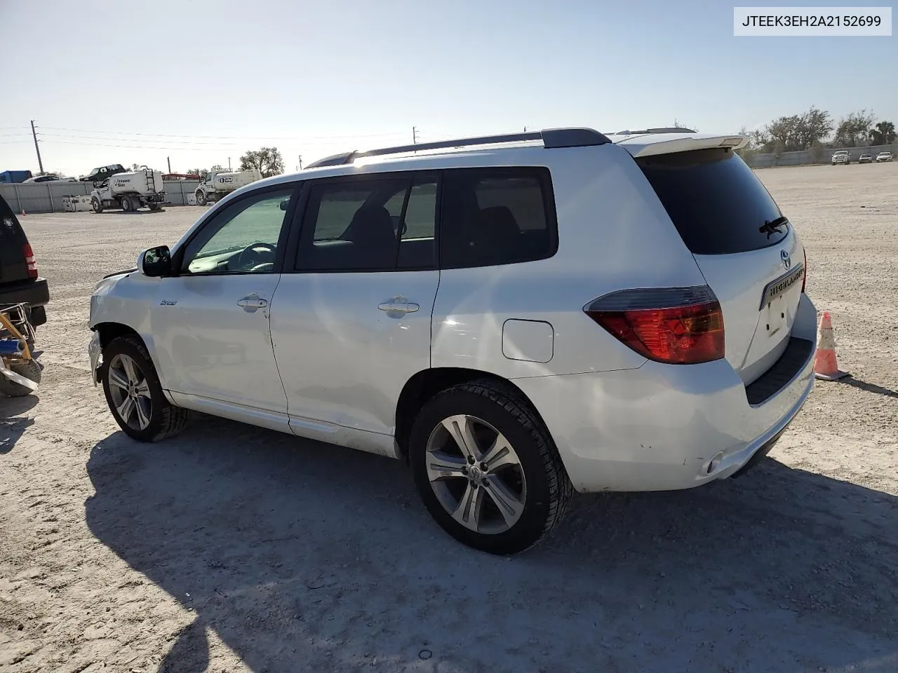 2010 Toyota Highlander Sport VIN: JTEEK3EH2A2152699 Lot: 76906154