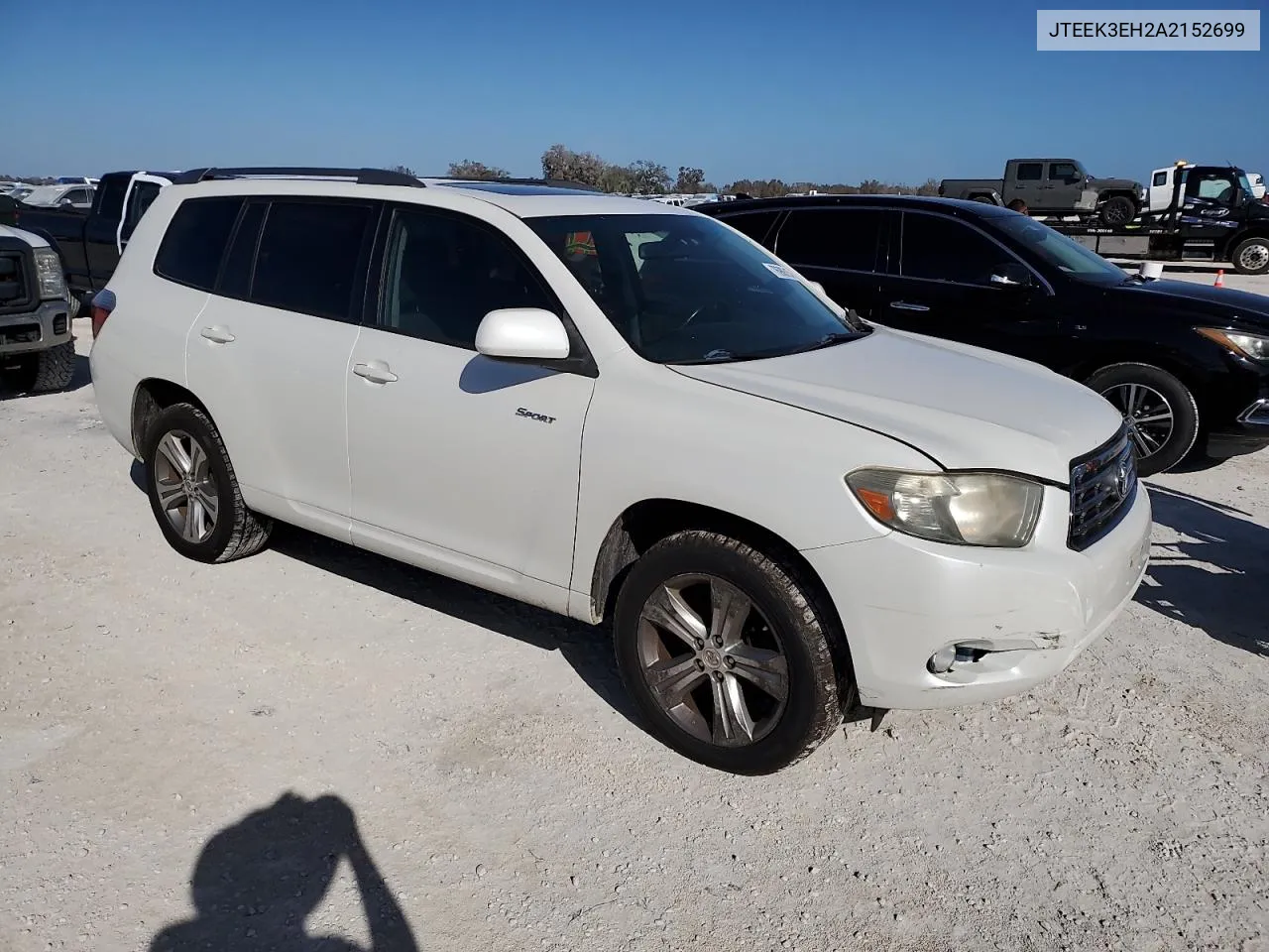 2010 Toyota Highlander Sport VIN: JTEEK3EH2A2152699 Lot: 76906154