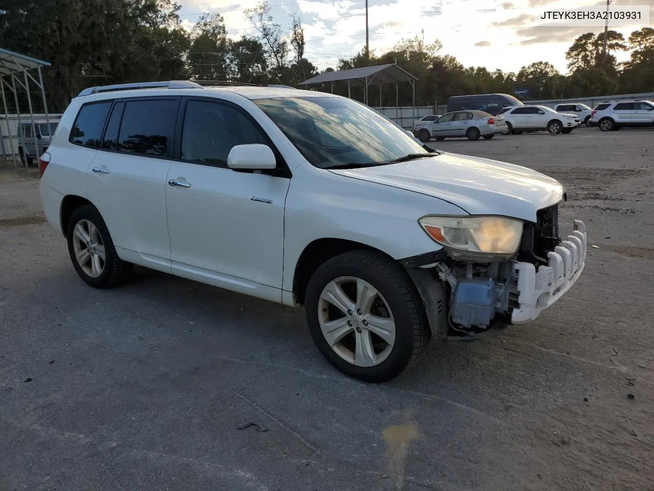 2010 Toyota Highlander Limited VIN: JTEYK3EH3A2103931 Lot: 76913994