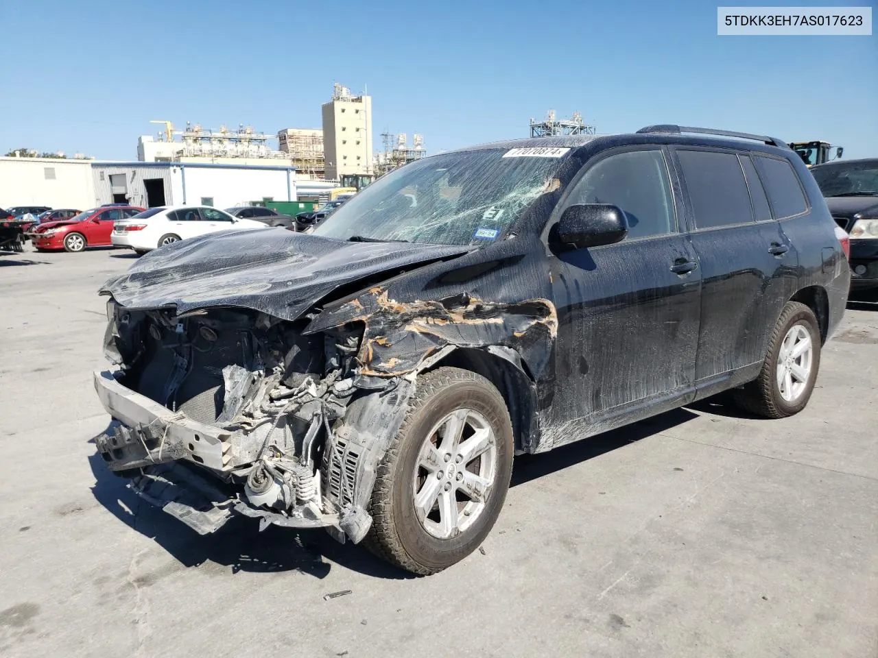 2010 Toyota Highlander Se VIN: 5TDKK3EH7AS017623 Lot: 77070874