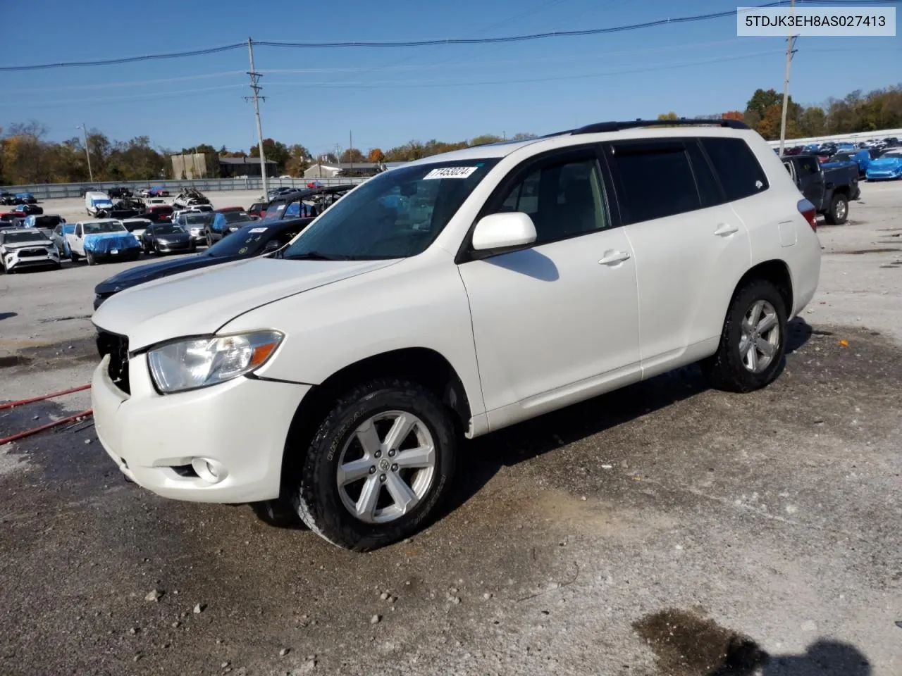 2010 Toyota Highlander Se VIN: 5TDJK3EH8AS027413 Lot: 77453024