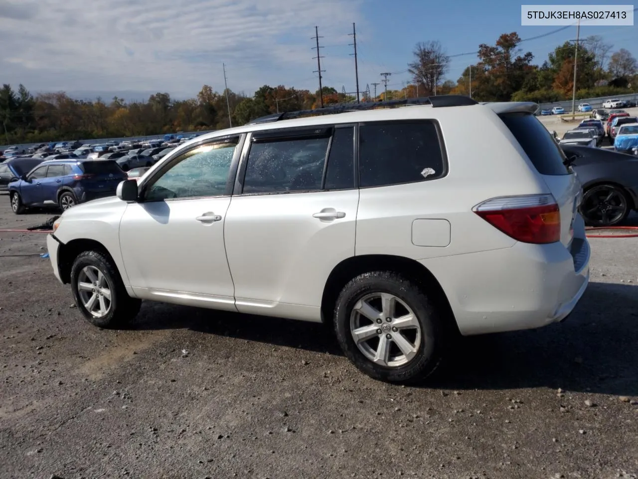 2010 Toyota Highlander Se VIN: 5TDJK3EH8AS027413 Lot: 77453024