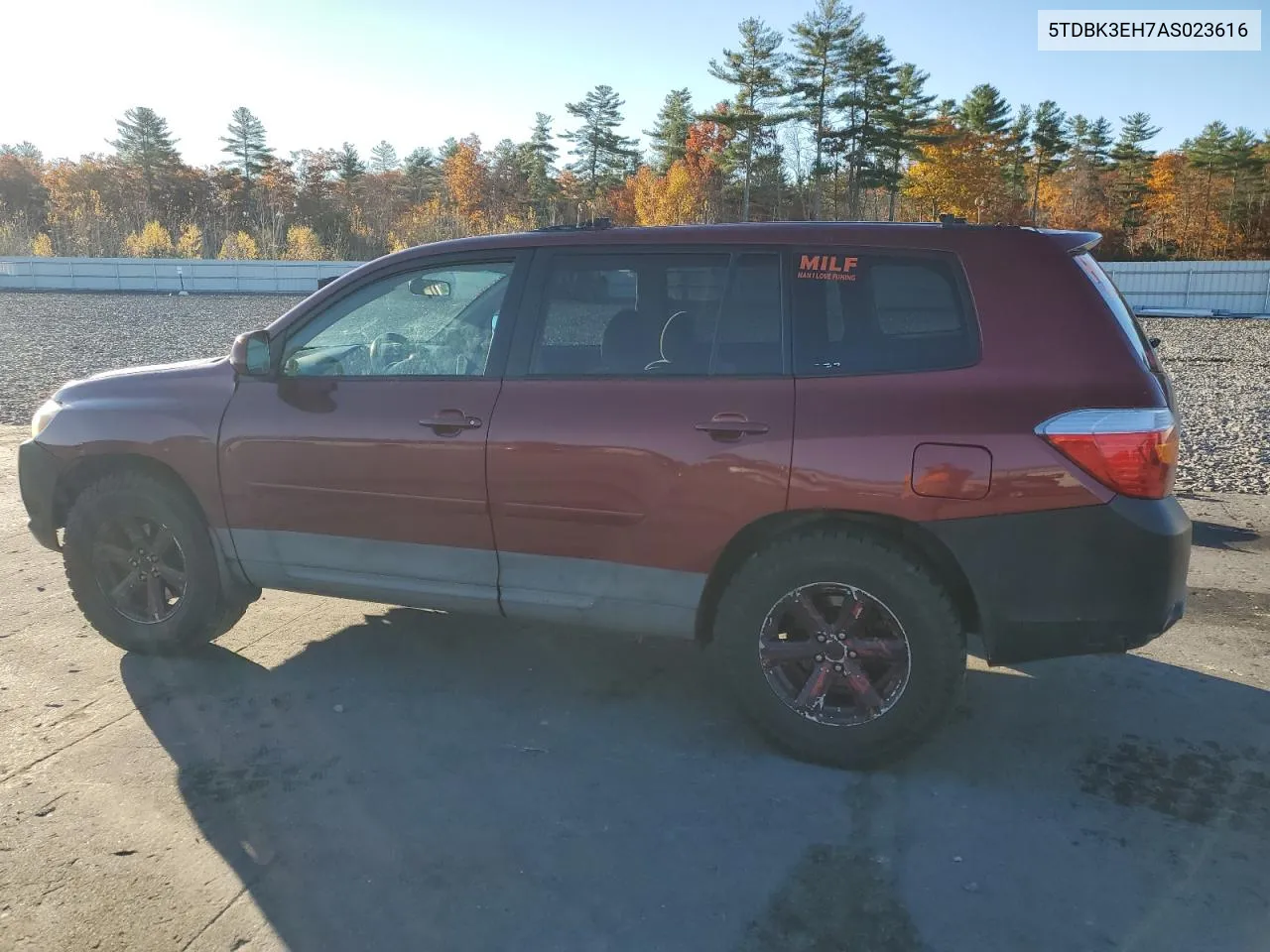 2010 Toyota Highlander VIN: 5TDBK3EH7AS023616 Lot: 77644654