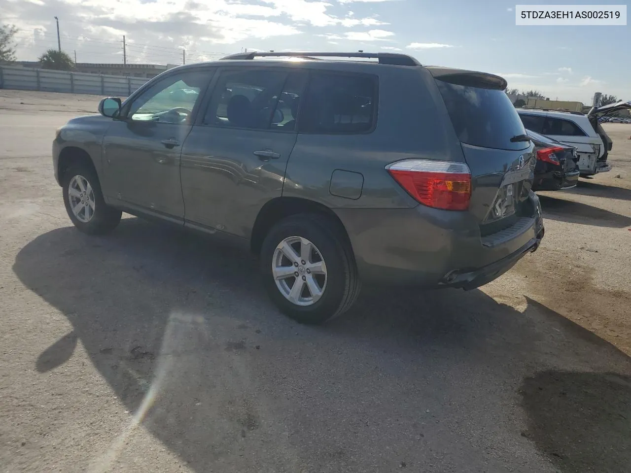 2010 Toyota Highlander VIN: 5TDZA3EH1AS002519 Lot: 77743394