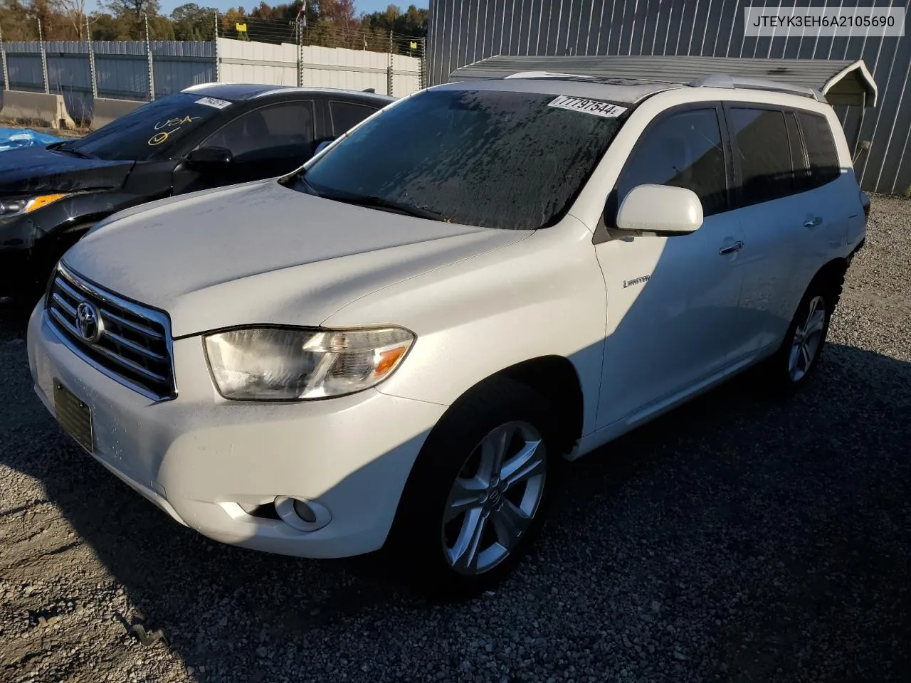 2010 Toyota Highlander Limited VIN: JTEYK3EH6A2105690 Lot: 77797544