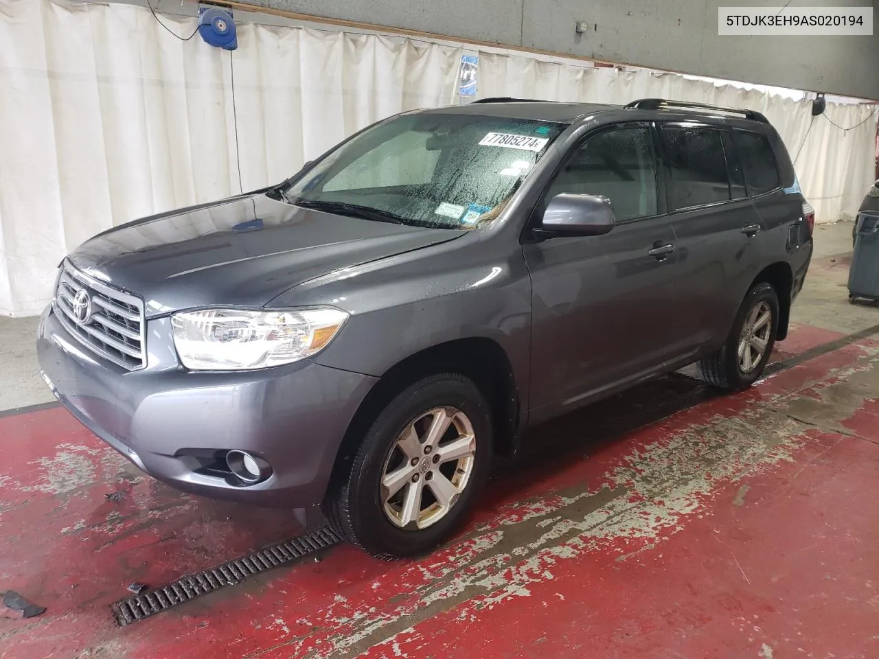 2010 Toyota Highlander Se VIN: 5TDJK3EH9AS020194 Lot: 77805274