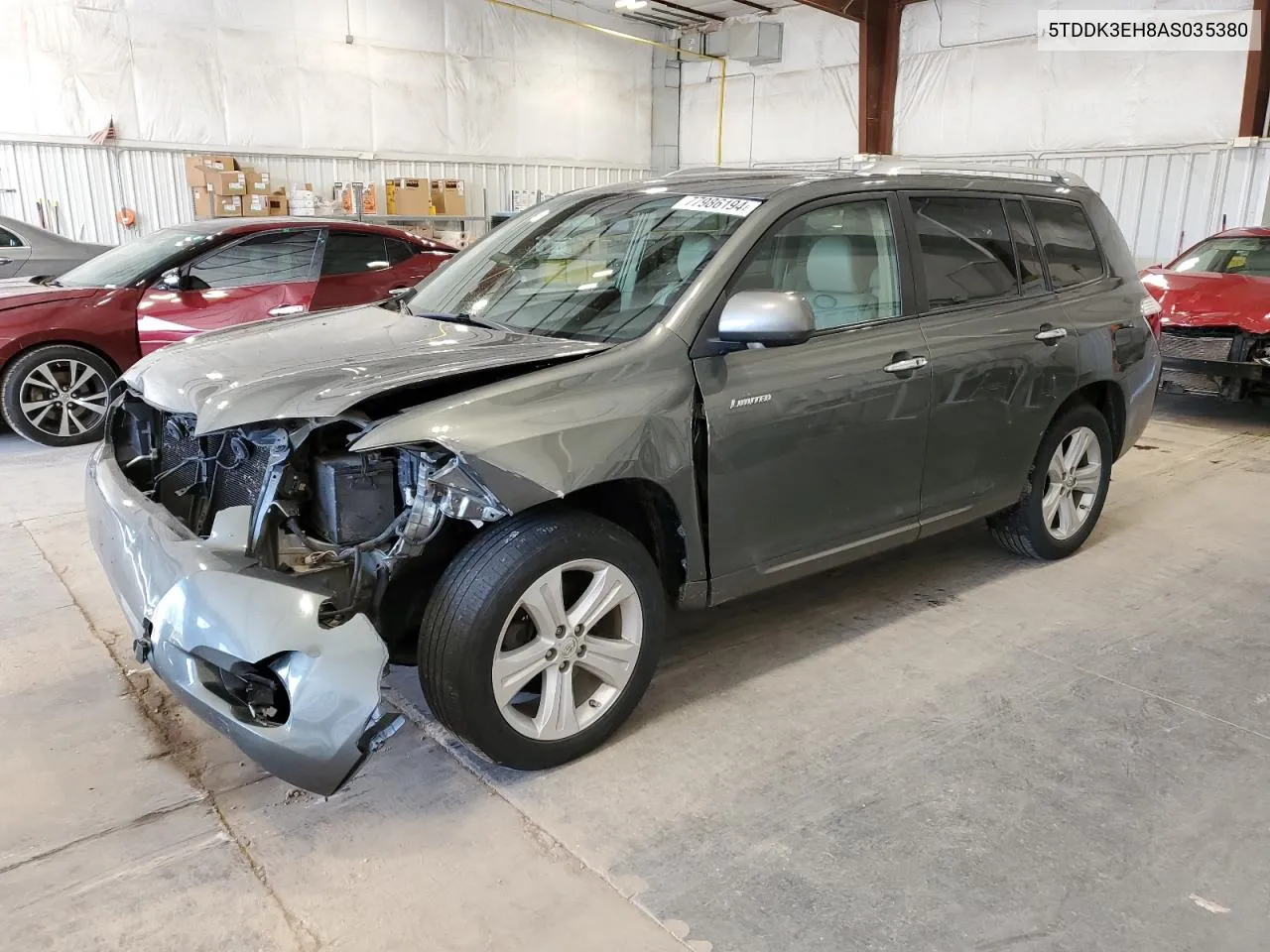 2010 Toyota Highlander Limited VIN: 5TDDK3EH8AS035380 Lot: 77986194