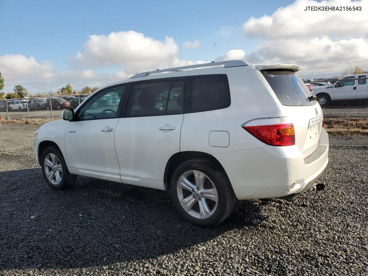 2010 Toyota Highlander Limited VIN: JTEDK3EH8A2156543 Lot: 78007464