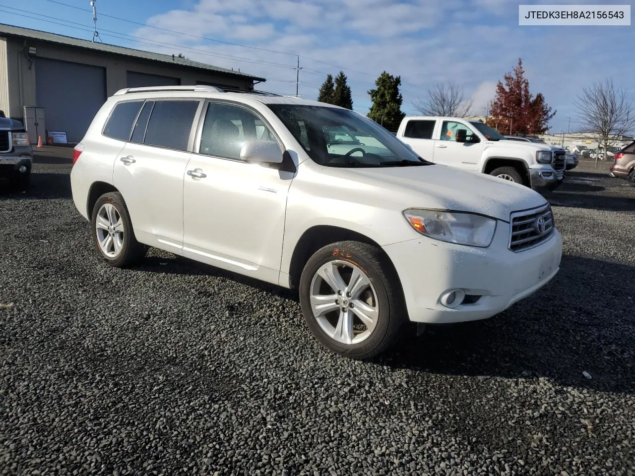 2010 Toyota Highlander Limited VIN: JTEDK3EH8A2156543 Lot: 78007464