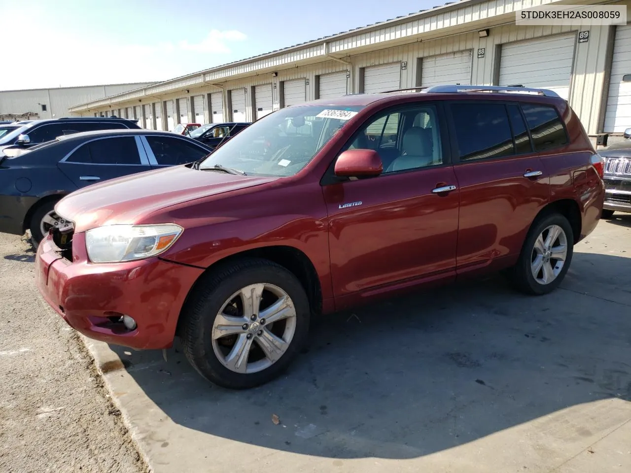 2010 Toyota Highlander Limited VIN: 5TDDK3EH2AS008059 Lot: 78367964