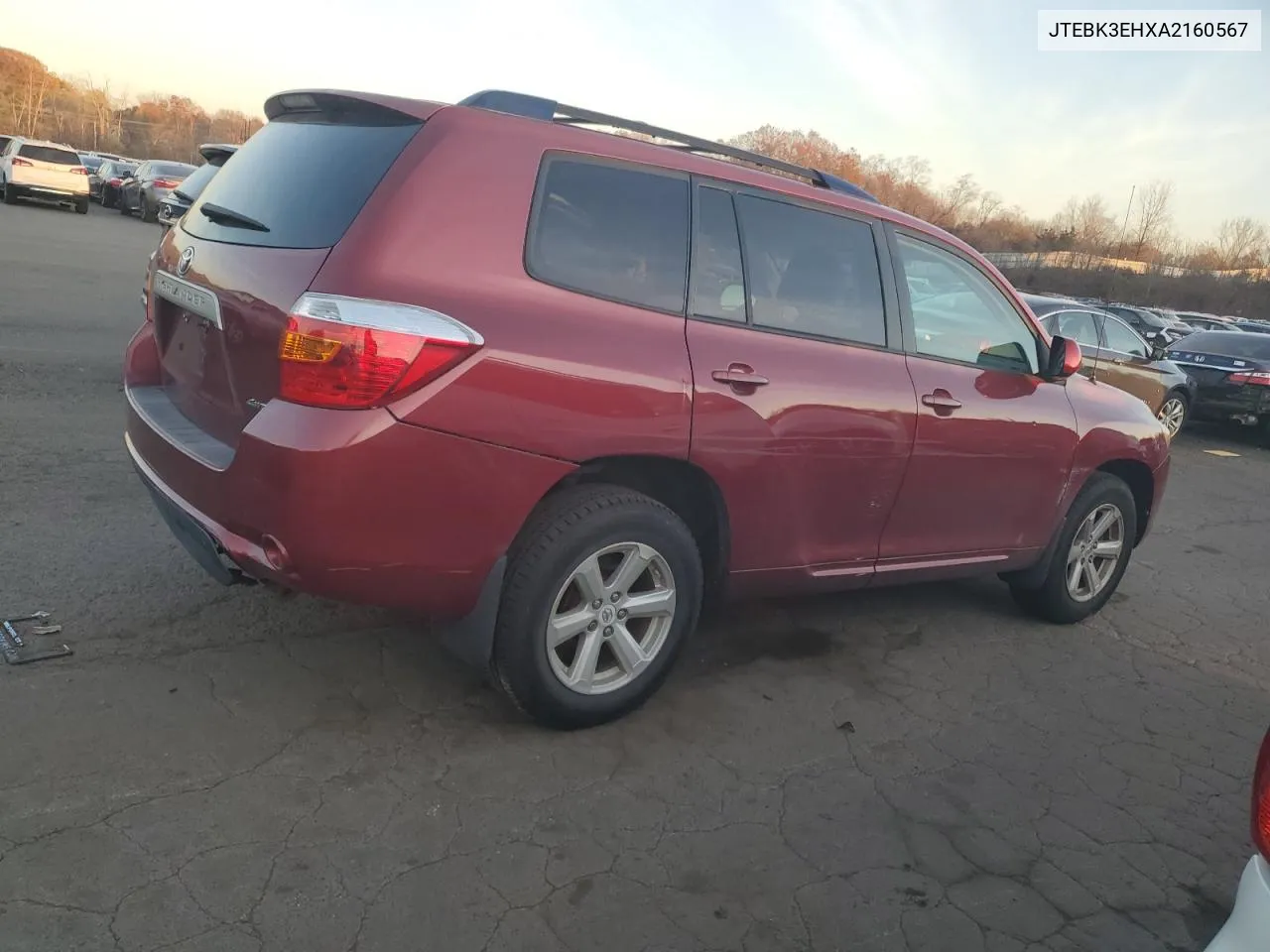 2010 Toyota Highlander VIN: JTEBK3EHXA2160567 Lot: 78732024