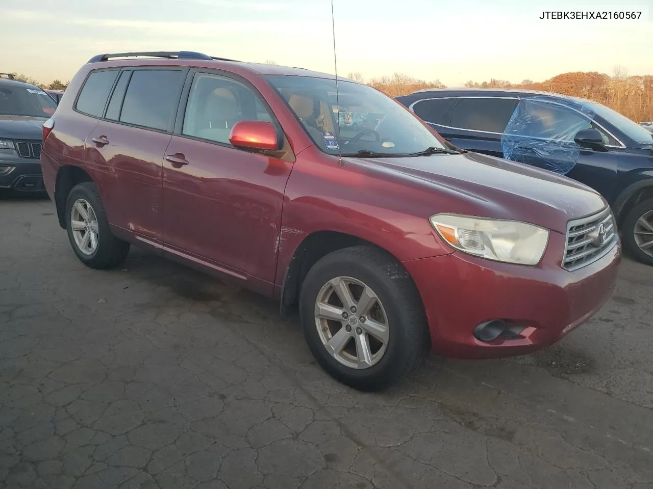 2010 Toyota Highlander VIN: JTEBK3EHXA2160567 Lot: 78732024