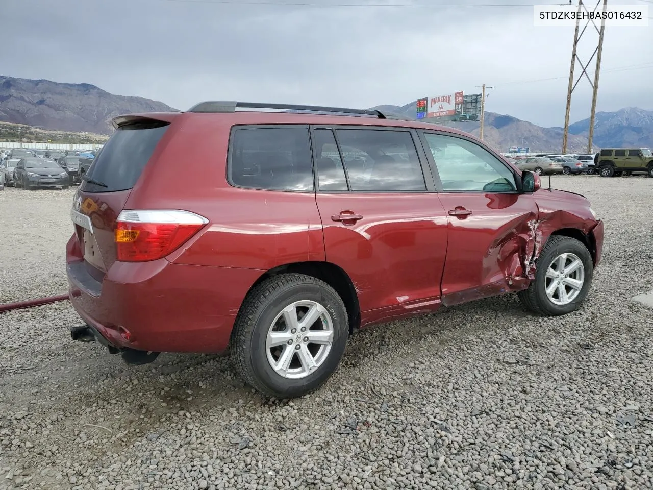 2010 Toyota Highlander VIN: 5TDZK3EH8AS016432 Lot: 78749684