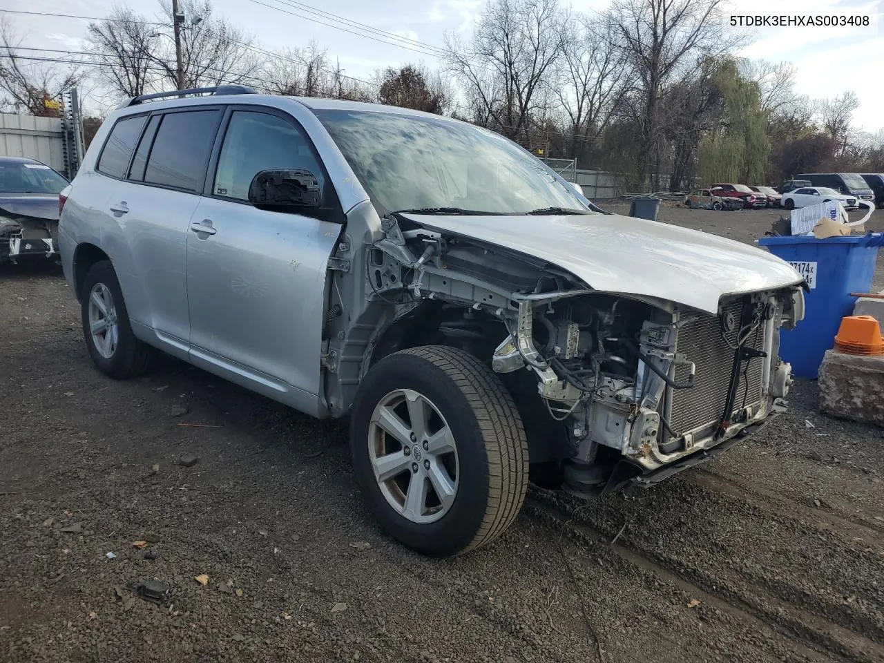 2010 Toyota Highlander VIN: 5TDBK3EHXAS003408 Lot: 78795604