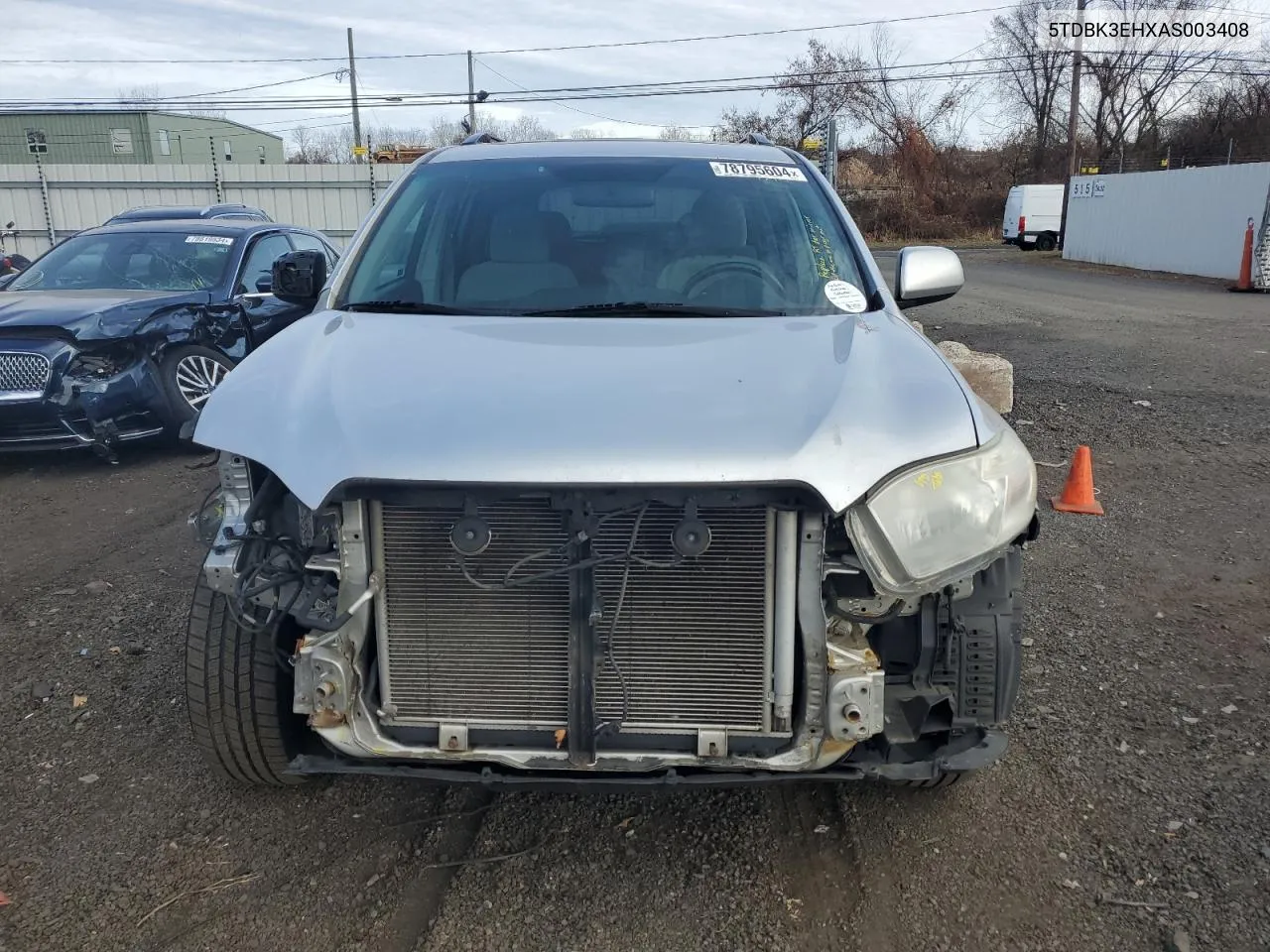 2010 Toyota Highlander VIN: 5TDBK3EHXAS003408 Lot: 78795604