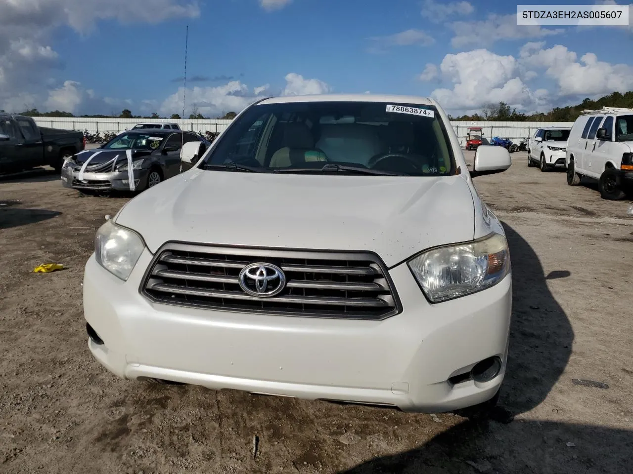 2010 Toyota Highlander VIN: 5TDZA3EH2AS005607 Lot: 78863874