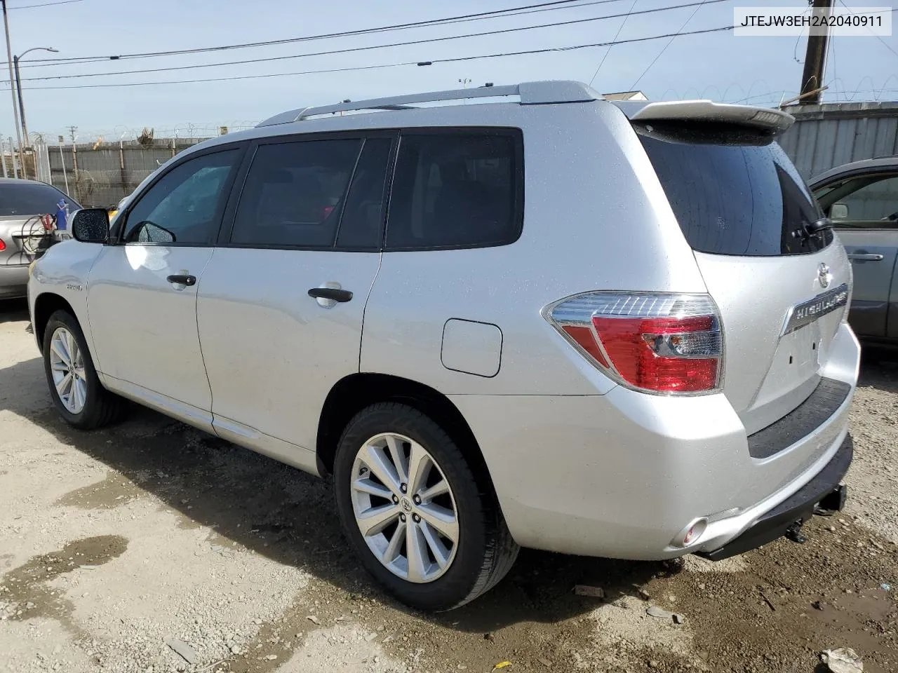 2010 Toyota Highlander Hybrid Limited VIN: JTEJW3EH2A2040911 Lot: 79851684