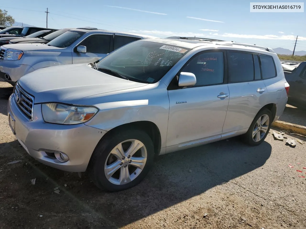 2010 Toyota Highlander Limited VIN: 5TDYK3EH1AS016719 Lot: 80089634