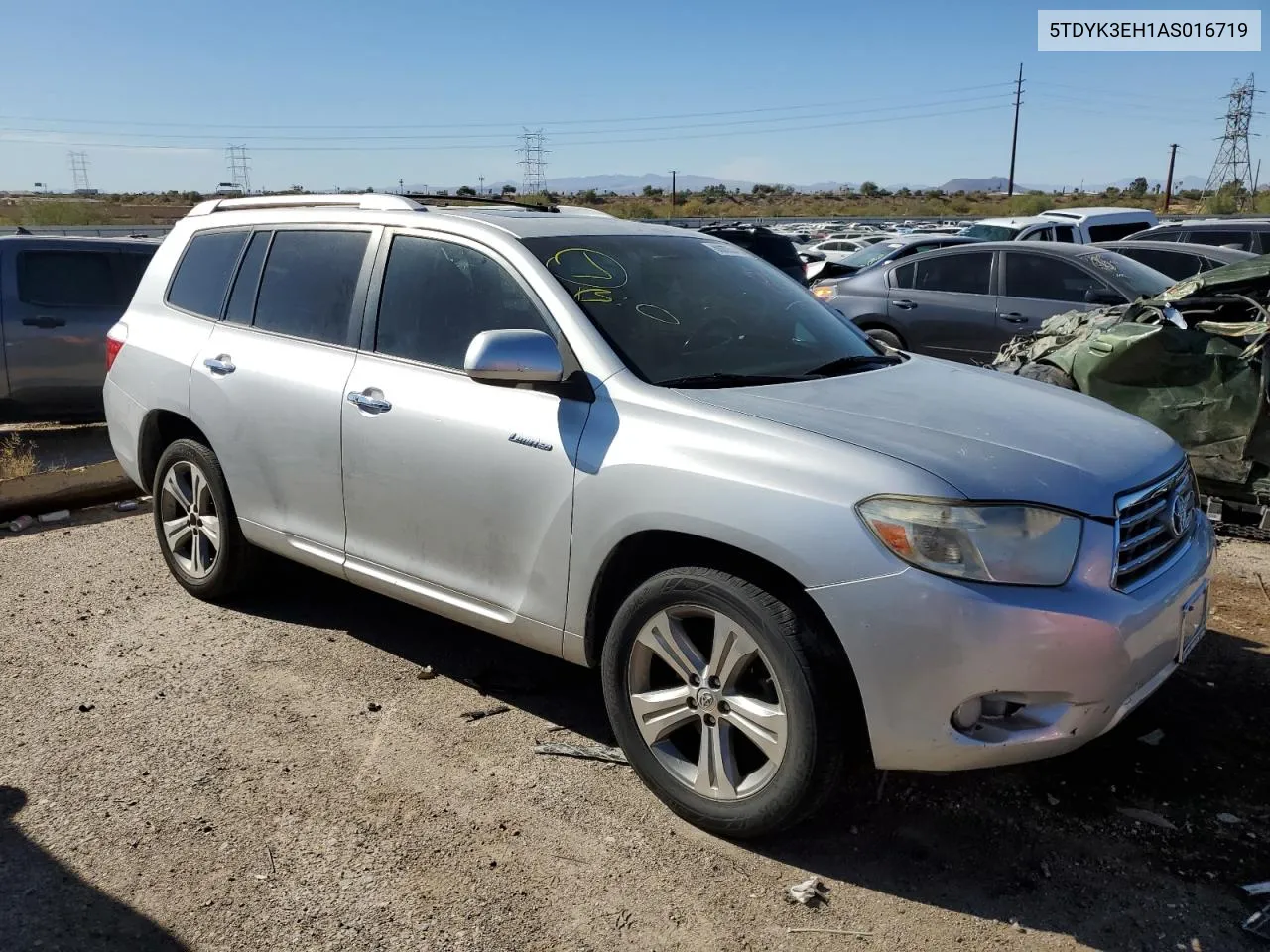 2010 Toyota Highlander Limited VIN: 5TDYK3EH1AS016719 Lot: 80089634