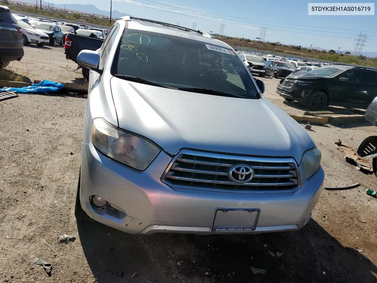 2010 Toyota Highlander Limited VIN: 5TDYK3EH1AS016719 Lot: 80089634