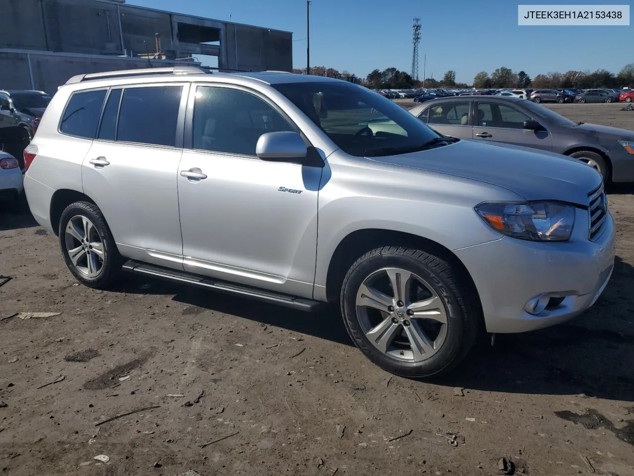 2010 Toyota Highlander Sport VIN: JTEEK3EH1A2153438 Lot: 80100354