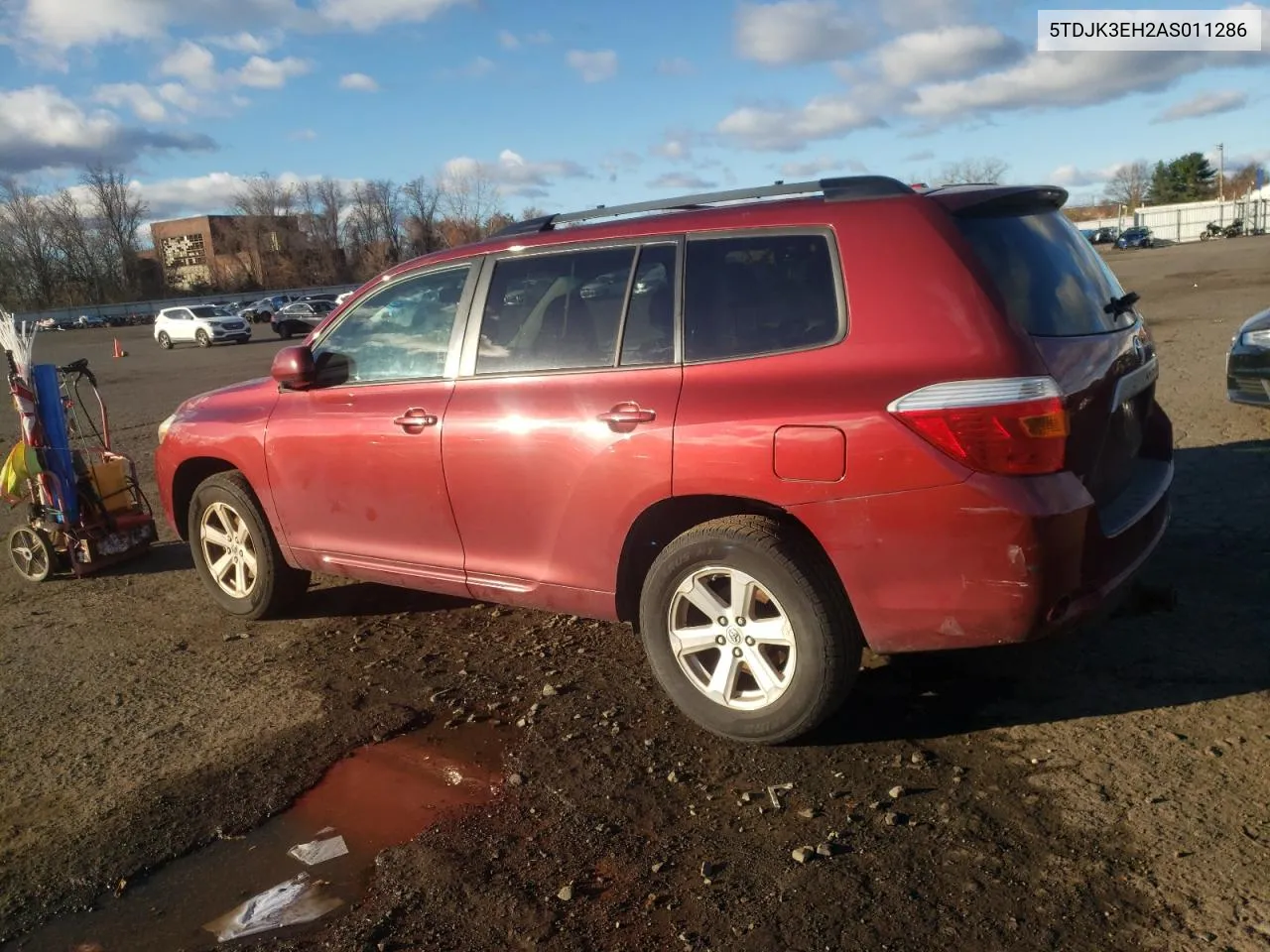 2010 Toyota Highlander Se VIN: 5TDJK3EH2AS011286 Lot: 80382954