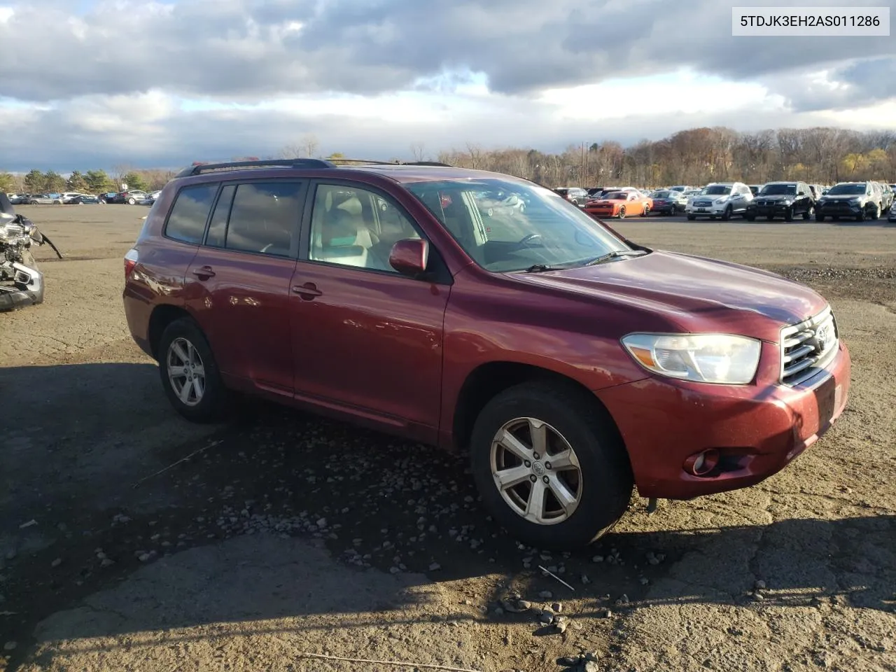 2010 Toyota Highlander Se VIN: 5TDJK3EH2AS011286 Lot: 80382954