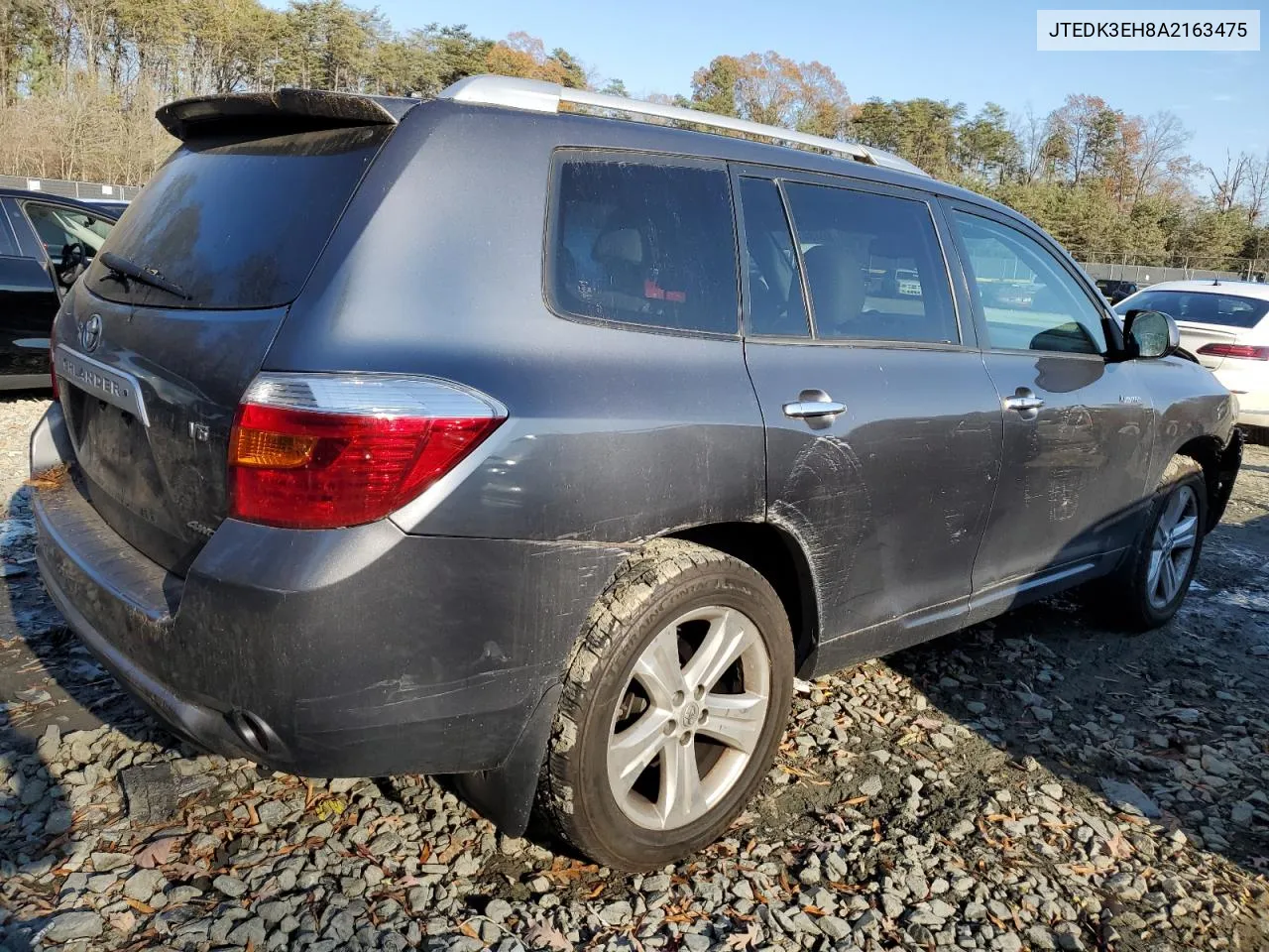 2010 Toyota Highlander Limited VIN: JTEDK3EH8A2163475 Lot: 80486144