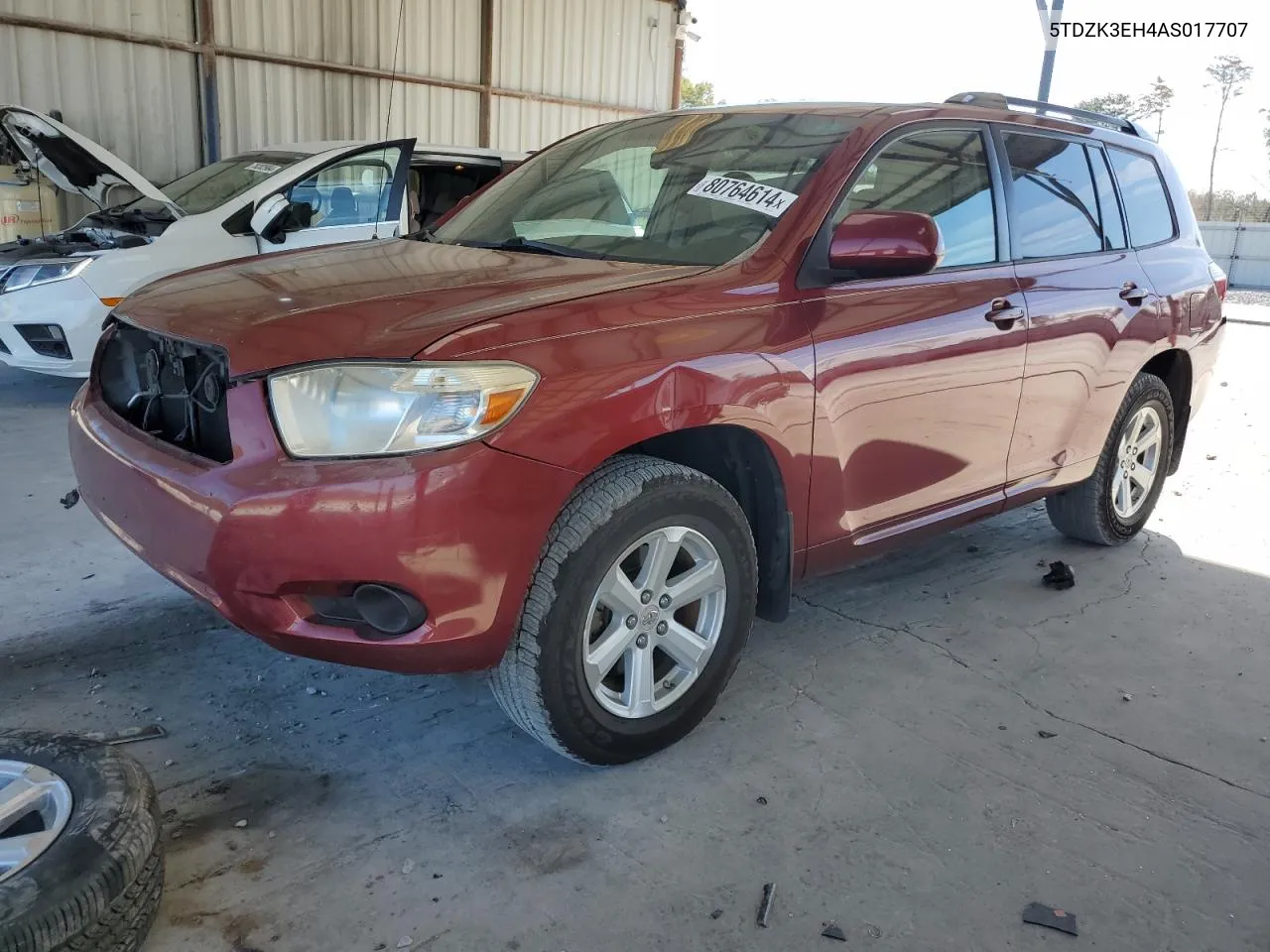 2010 Toyota Highlander VIN: 5TDZK3EH4AS017707 Lot: 80764614