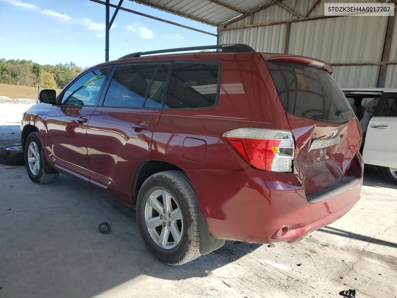 2010 Toyota Highlander VIN: 5TDZK3EH4AS017707 Lot: 80764614