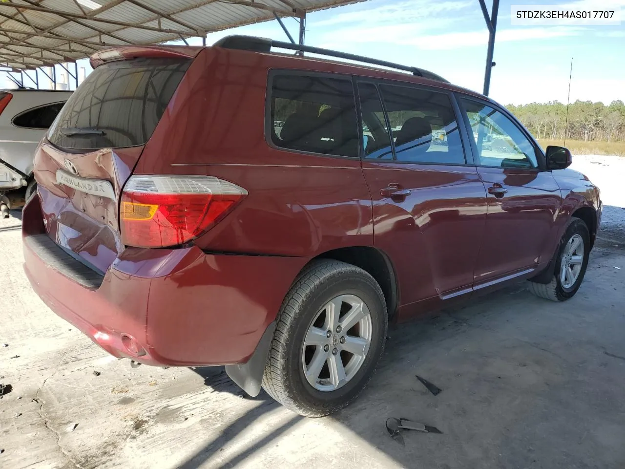 2010 Toyota Highlander VIN: 5TDZK3EH4AS017707 Lot: 80764614