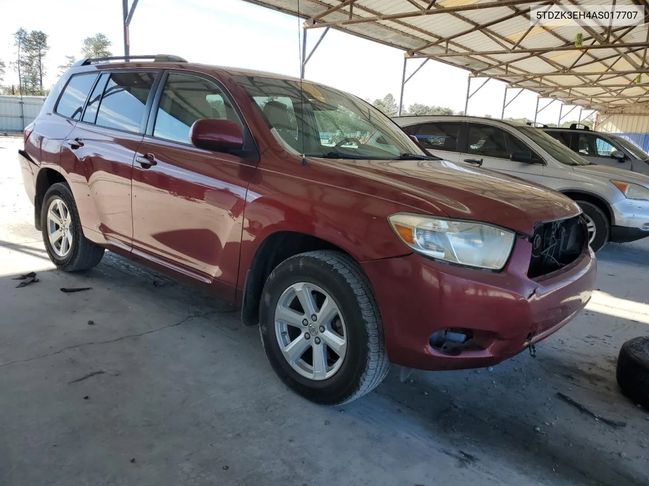 2010 Toyota Highlander VIN: 5TDZK3EH4AS017707 Lot: 80764614