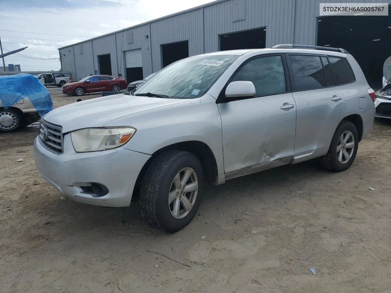 5TDZK3EH6AS005767 2010 Toyota Highlander