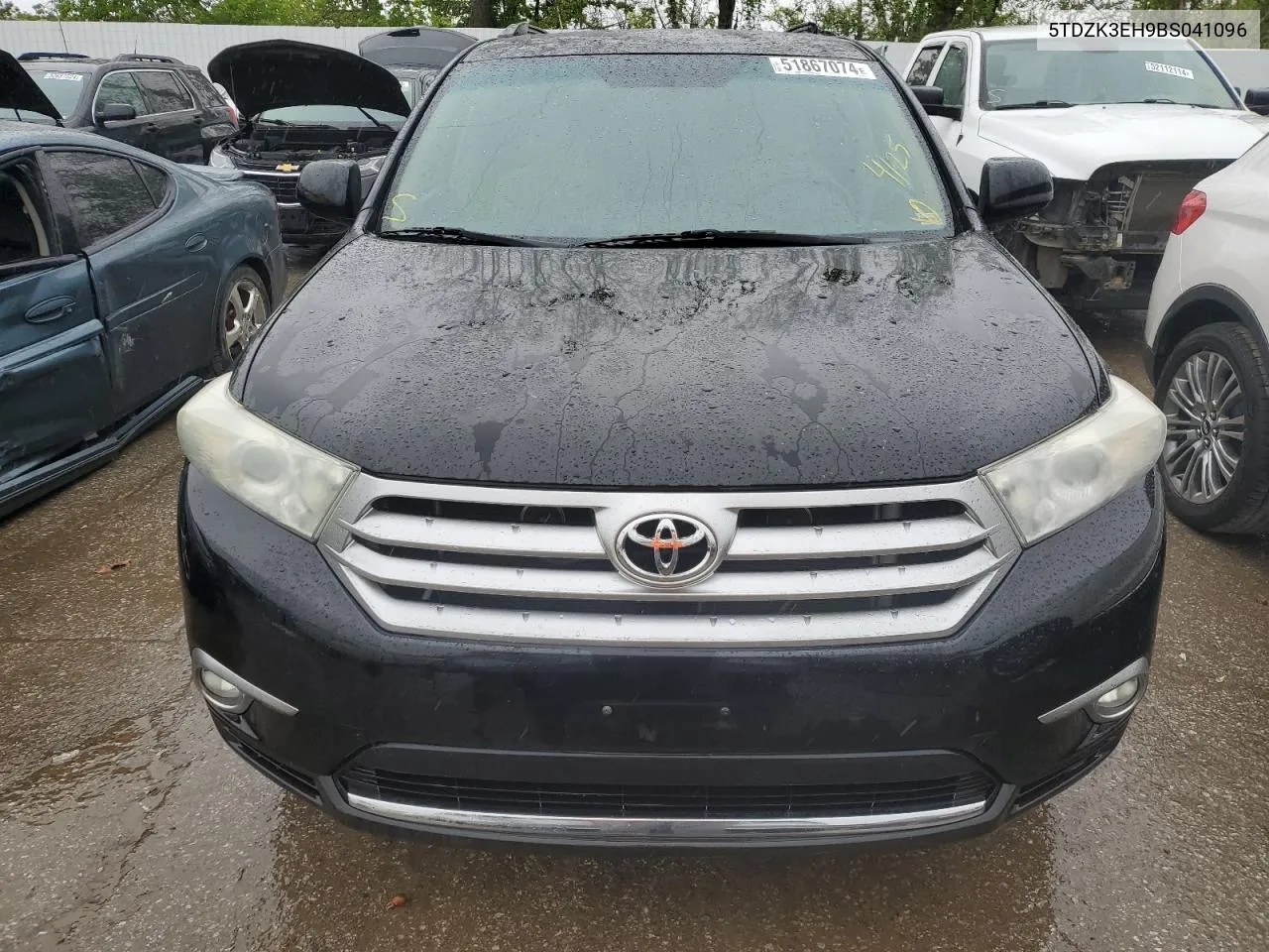 2011 Toyota Highlander Base VIN: 5TDZK3EH9BS041096 Lot: 51867074