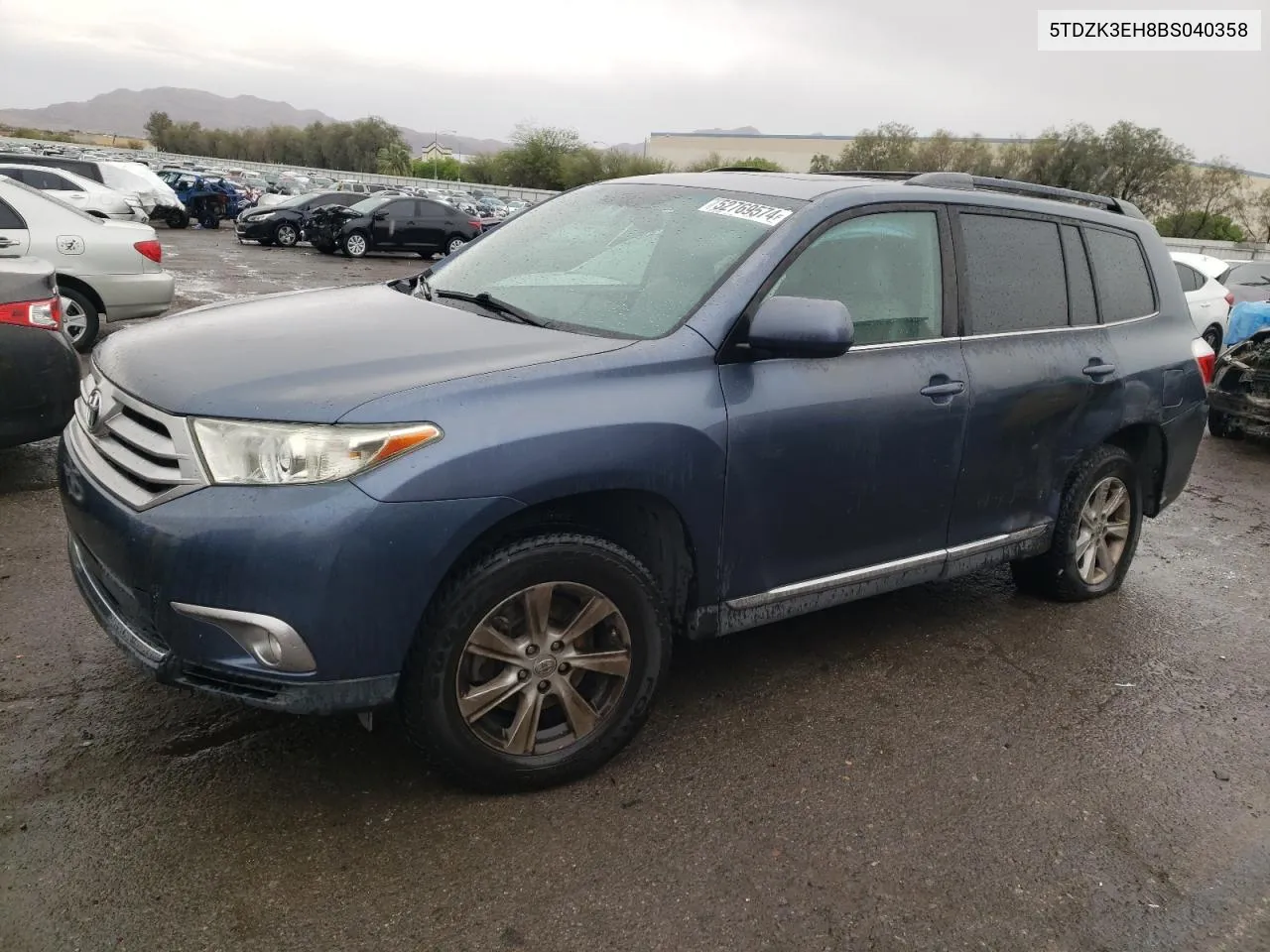 5TDZK3EH8BS040358 2011 Toyota Highlander Base