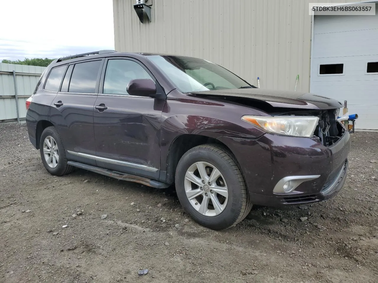 2011 Toyota Highlander Base VIN: 5TDBK3EH6BS063557 Lot: 58251454