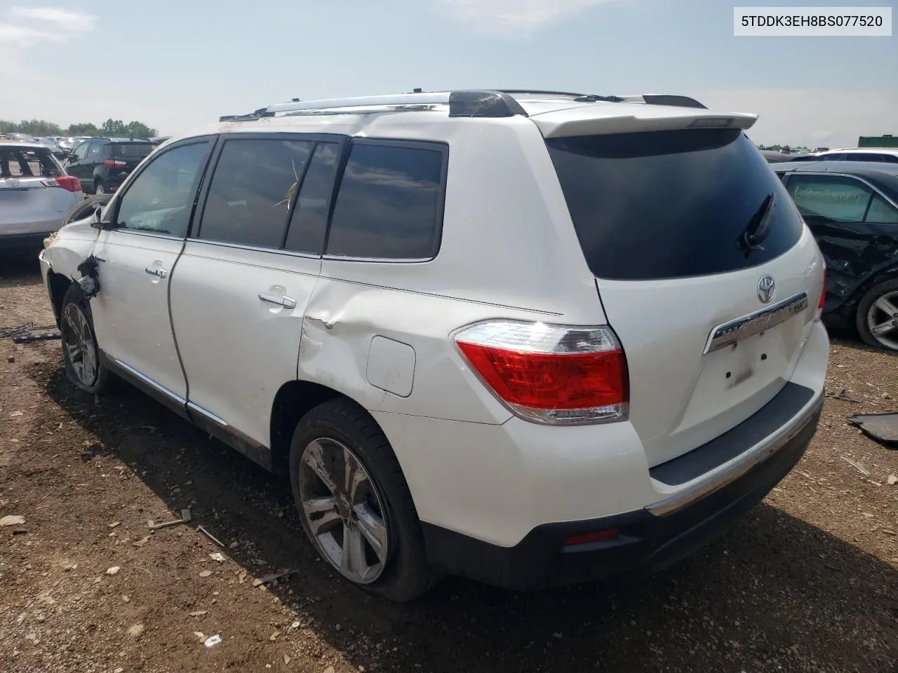 2011 Toyota Highlander Limited VIN: 5TDDK3EH8BS077520 Lot: 62521824