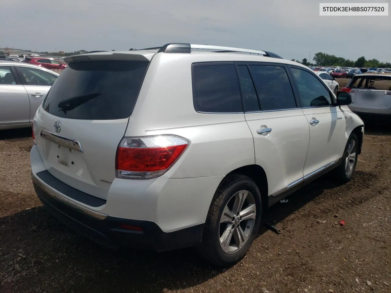 2011 Toyota Highlander Limited VIN: 5TDDK3EH8BS077520 Lot: 62521824