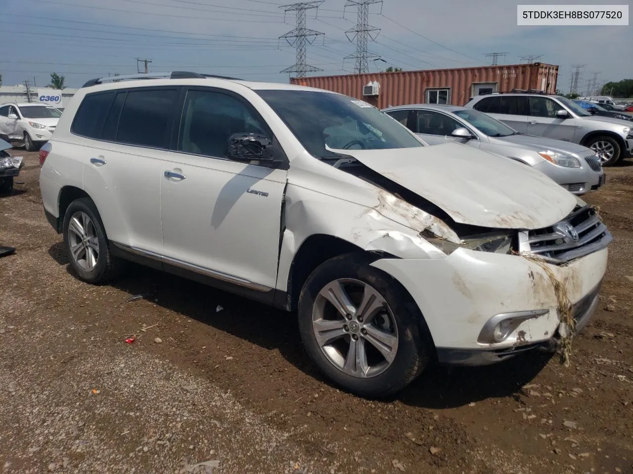 2011 Toyota Highlander Limited VIN: 5TDDK3EH8BS077520 Lot: 62521824