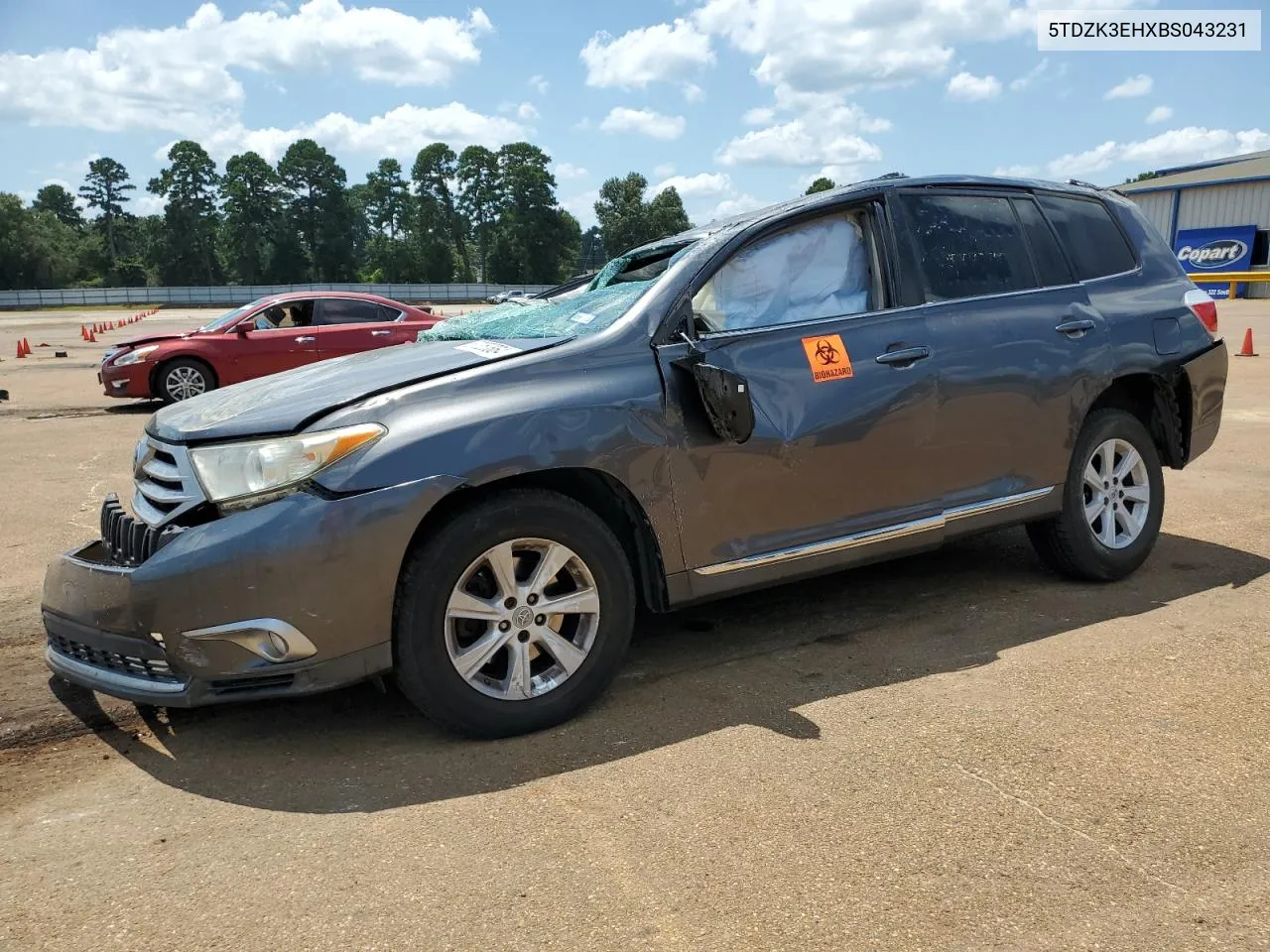 2011 Toyota Highlander Base VIN: 5TDZK3EHXBS043231 Lot: 67350864