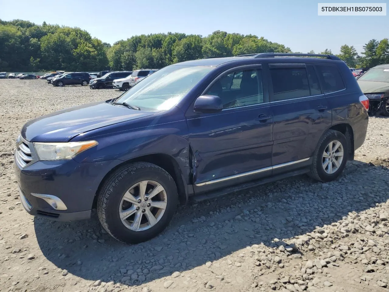 2011 Toyota Highlander Base VIN: 5TDBK3EH1BS075003 Lot: 68897294