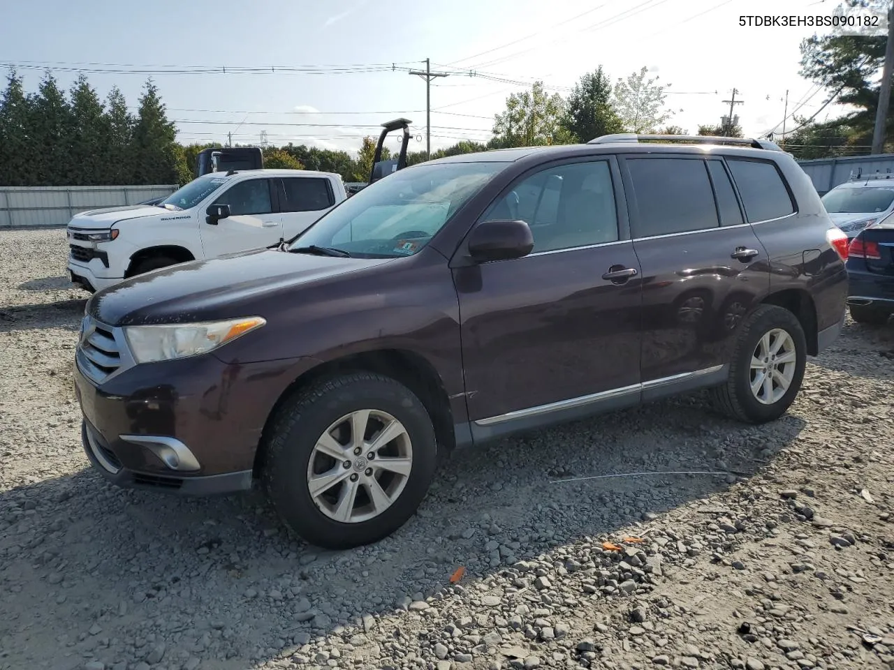 2011 Toyota Highlander Base VIN: 5TDBK3EH3BS090182 Lot: 69478274